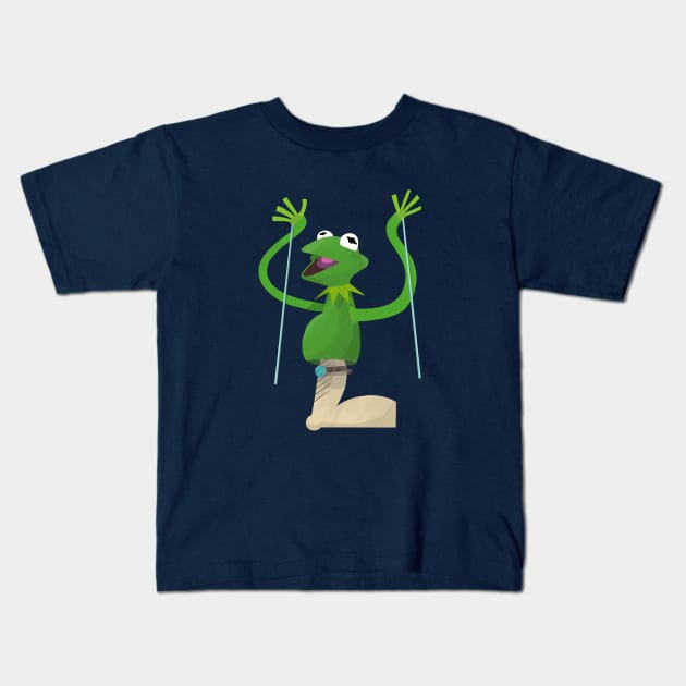 Kermit T. Frog Kids T-Shirt by TheGreatJery